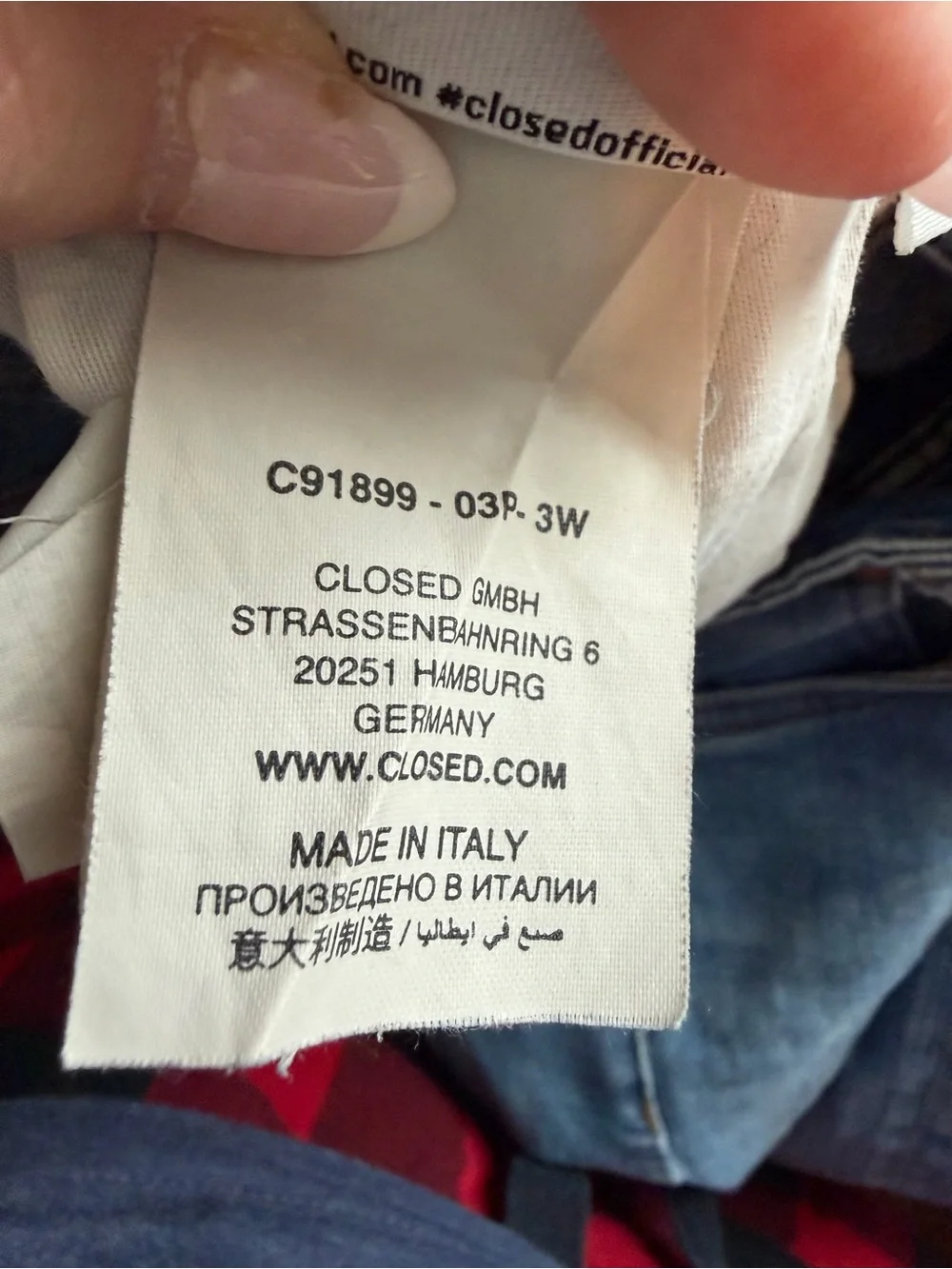 Closed organic cotton mid-rise bootcut jeans blue wash made in Italy 25